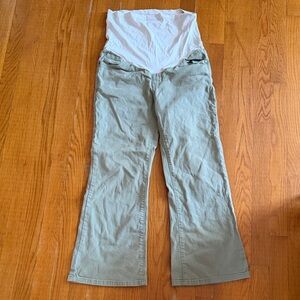 Green Maternity Pants